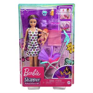 Barbie Skipper Babysitters Pushchair Playset & Dolls